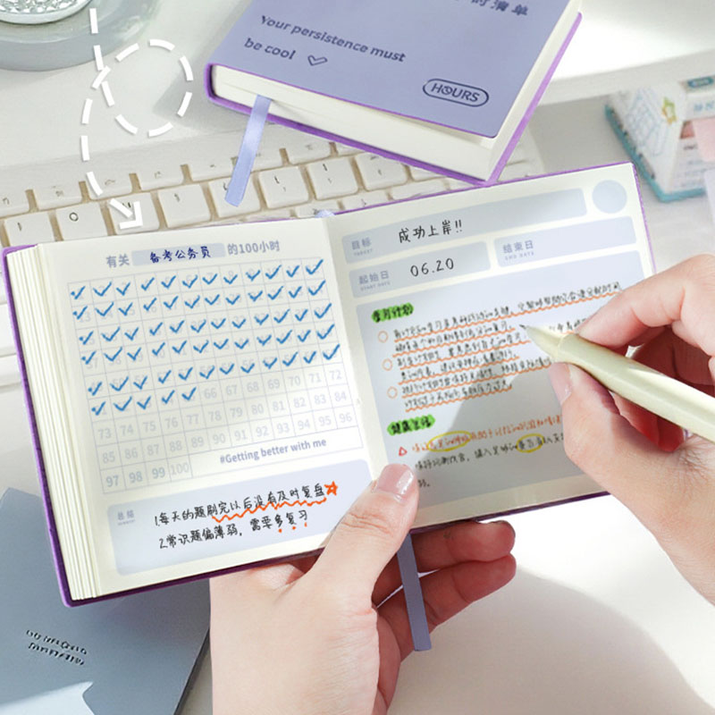 Meal Prep Planner - 10000-Stunden-Lederplaner: Tragbares Notizbuch für Selbstdisziplin, quadratisches