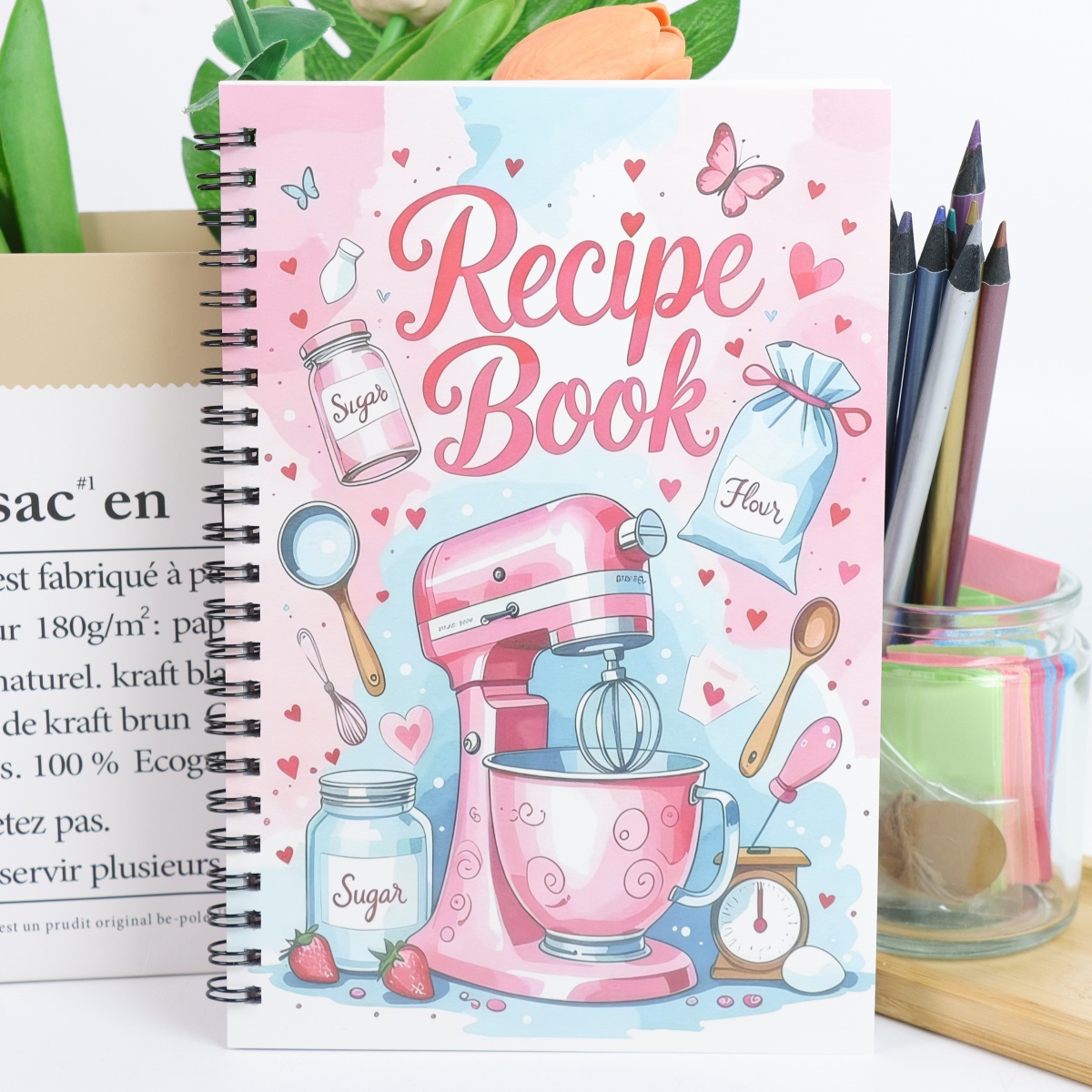 Meal Prep Book - Persönliches Rezeptbuch - für handgeschriebene Kochrezepte,