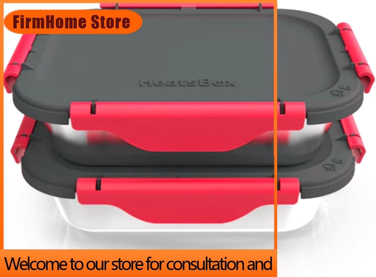 Meal Prep Oven Safe Containers - FirmHome Store Edelstahl-Mahlzeitbehälter-Set, 2 Stück mit