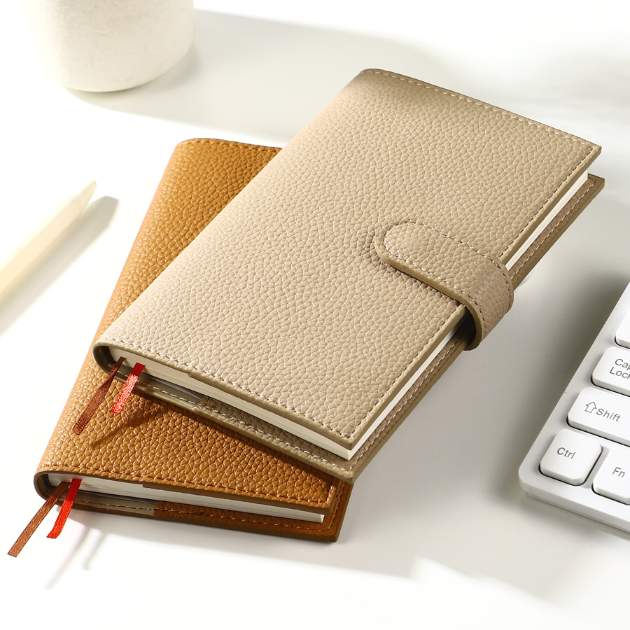 Meal Prep Planner - A6 Undatierter Wochenplaner aus Lychee-PU-Leder mit