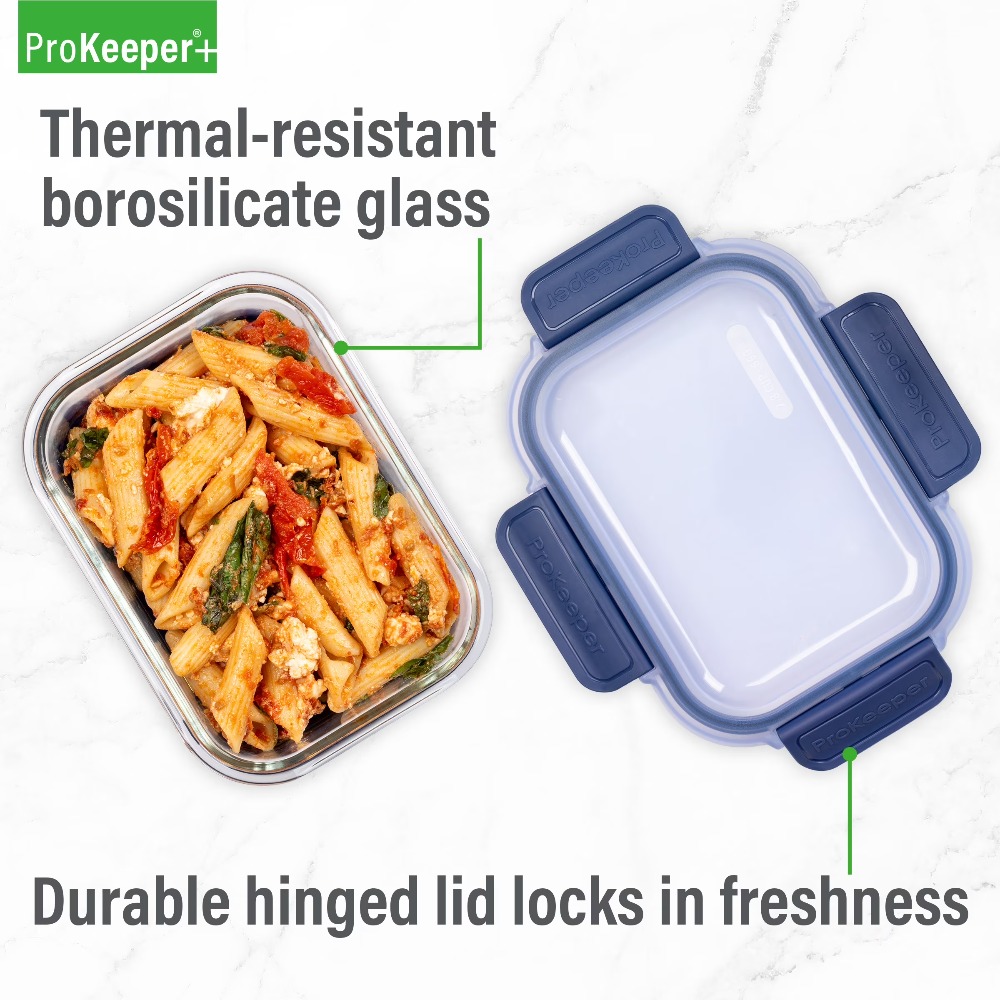 2,8-Cup Glas-Lebensmittelbehäl – Meal Prep Glass Containers With Lids Bewertung und Preis