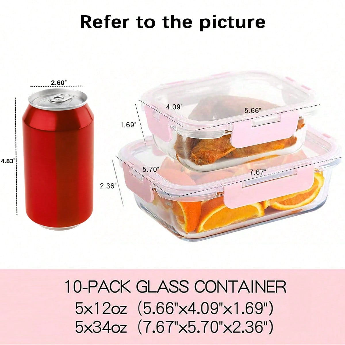 10er-Pack Glasbehälter für Ess – Meal Prep Glass Containers Oven Safe Bewertung und Preis