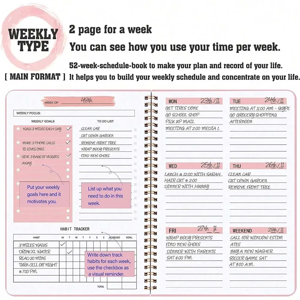 A5 Wochenplaner Spiralgebunden – Meal Prep Planner Bewertung und Preis
