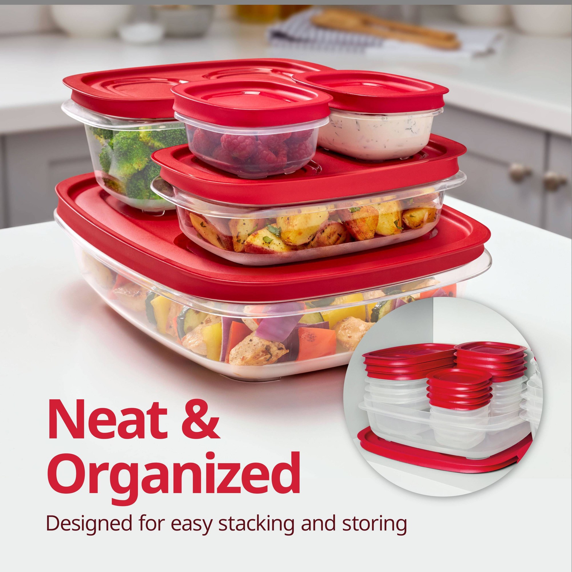 Roter rechteckiger Lebensmitte – Meal Prep Container Bewertung und Preis