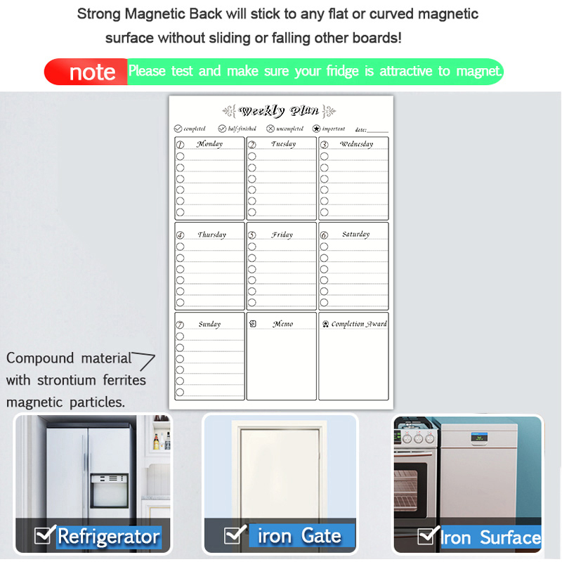 Magnetischer Wochen- und Monat – Meal Prep Planner Bewertung und Preis