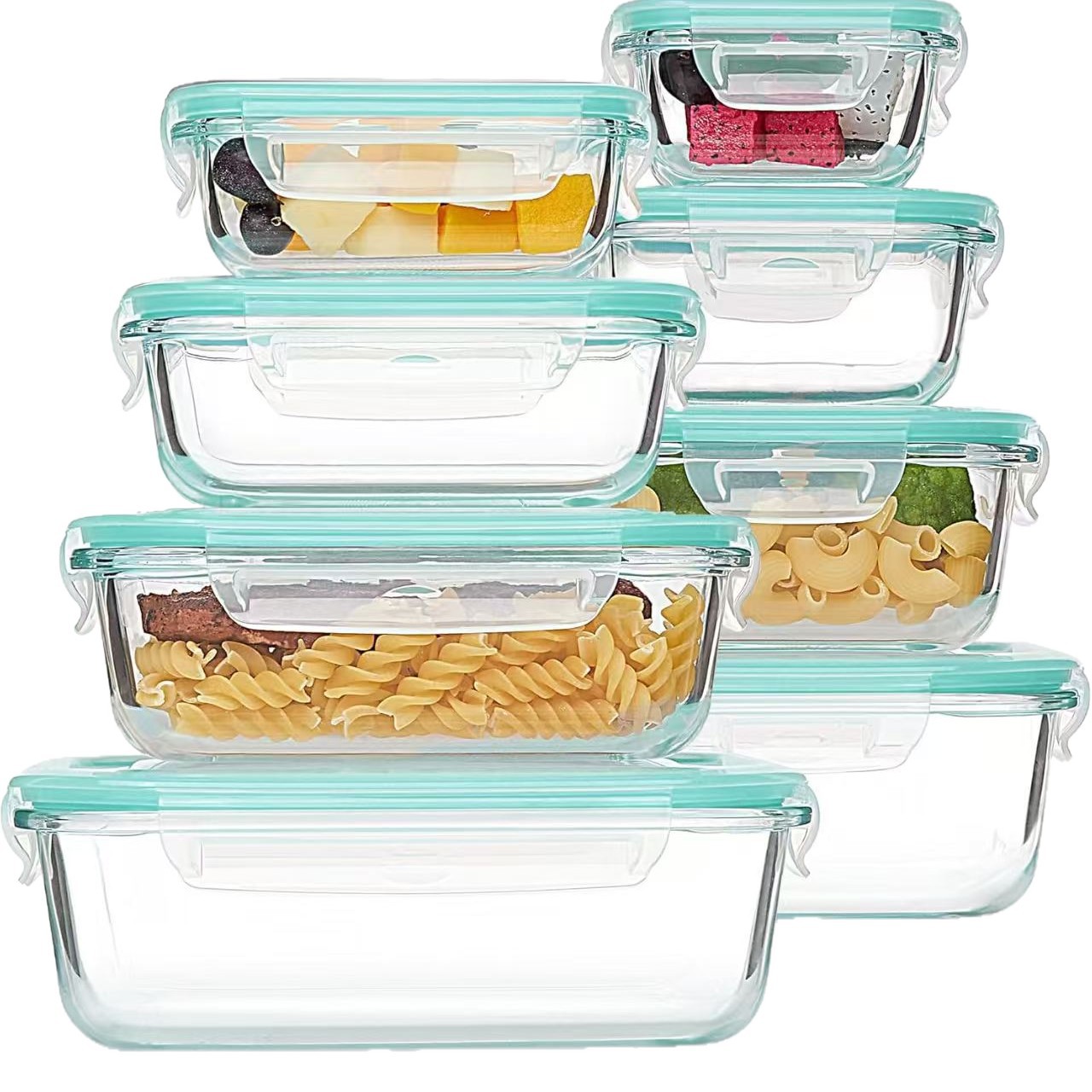 8-teiliges Glas-Lunch- und Auf – Meal Prep Glass Containers With Lids Bewertung und Preis