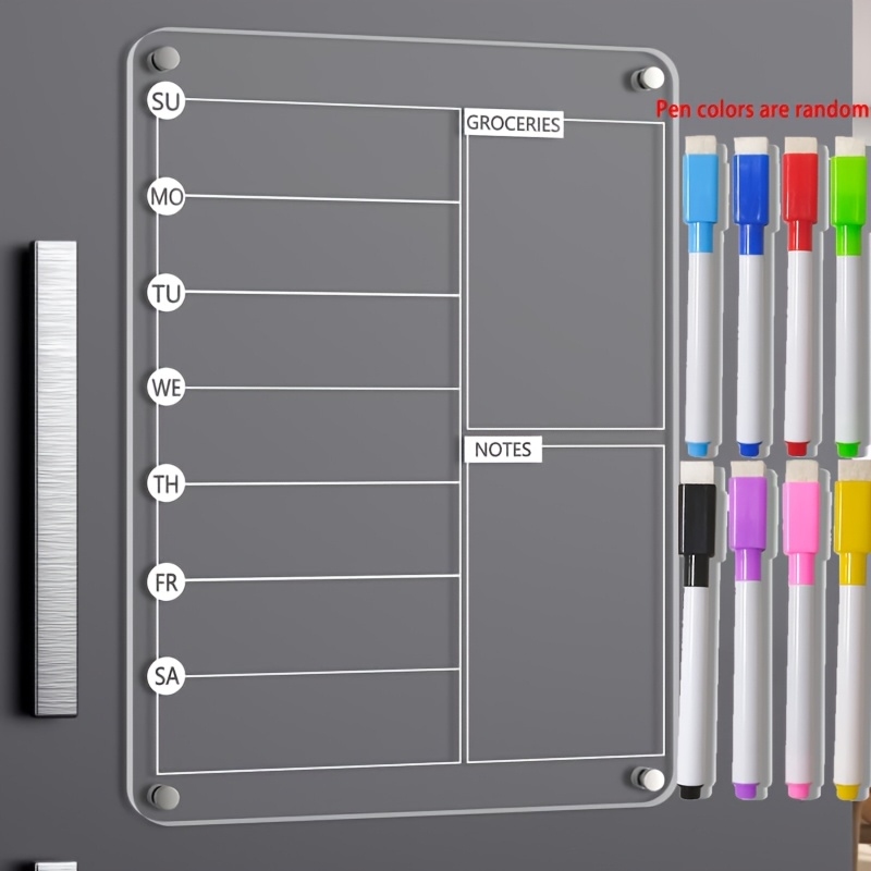 Acryl-Menüplaner, magnetische  – Meal Prep Planner Bewertung und Preis