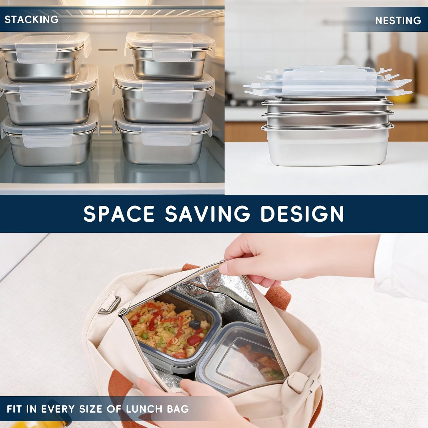 10 Stück 304 Edelstahl-Lebensm – Meal Prep Oven Safe Containers Bewertung und Preis