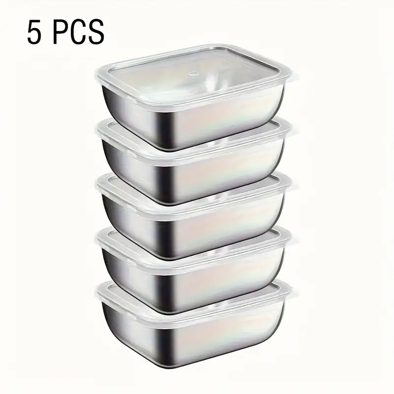 5-teiliges Edelstahl-Lebensmit – Meal Prep Food Bewertung und Preis