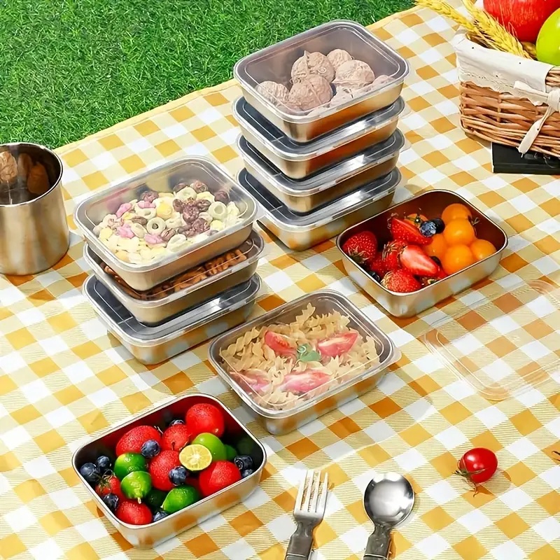 5-teiliges Edelstahl-Lebensmit – Meal Prep Food Bewertung und Preis