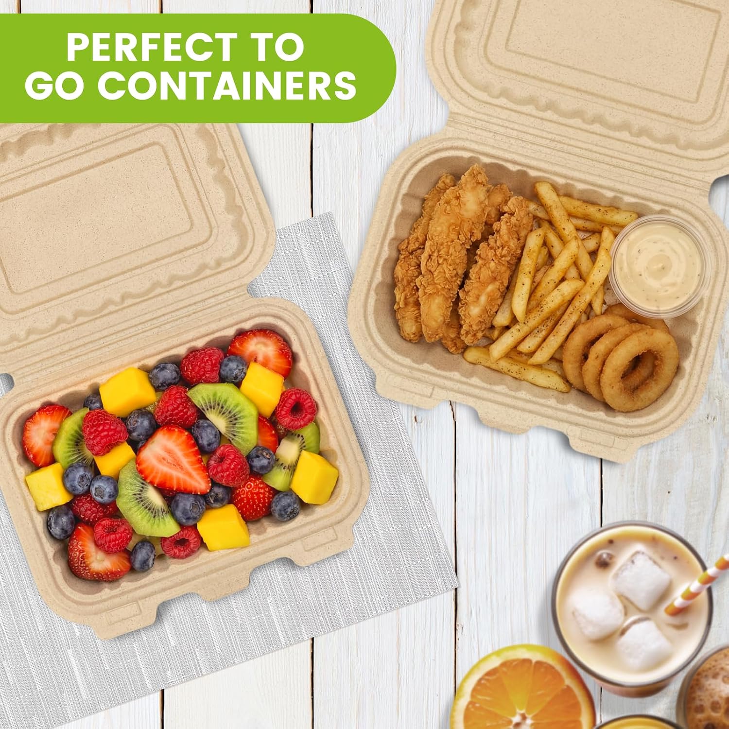 50er-Pack 16oz Clamshell Take- – Meal Prep Pasta Bewertung und Preis