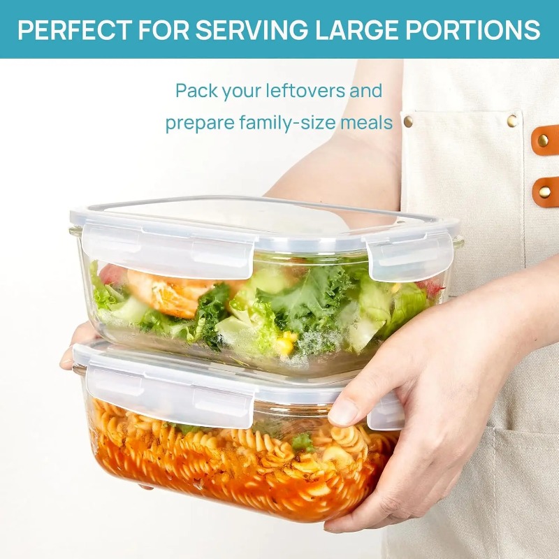 Glas-Lebensmittelbehälter-Set, – Meal Prep Glass Containers Oven Safe Bewertung und Preis