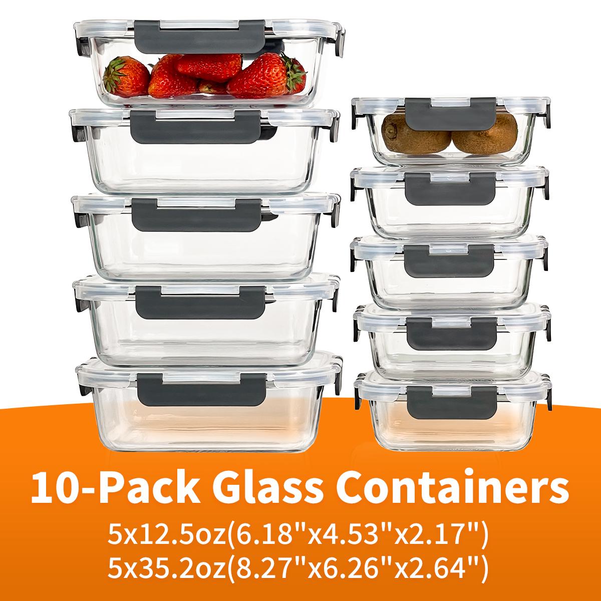 Glas-Lebensmittelaufbewahrungs – Meal Prep Glass Containers With Lids Bewertung und Preis