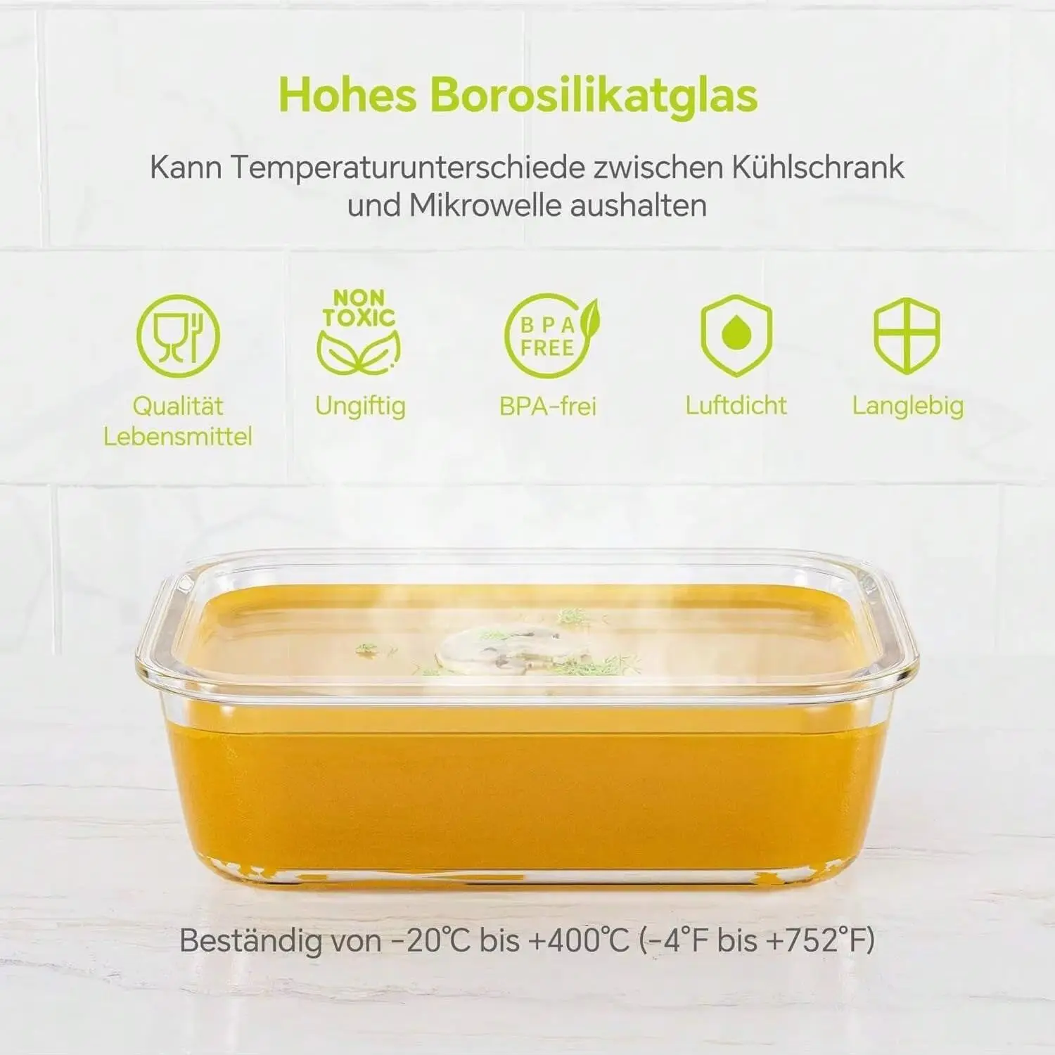 yesGlass Frischhaltedose mit D – Meal Prep Glass Containers With Lids Bewertung und Preis