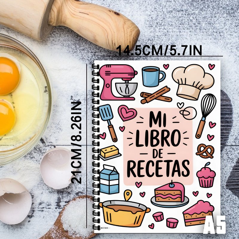 A5 Spanisches Rezept-Spiralnot – Meal Prep Book Bewertung und Preis